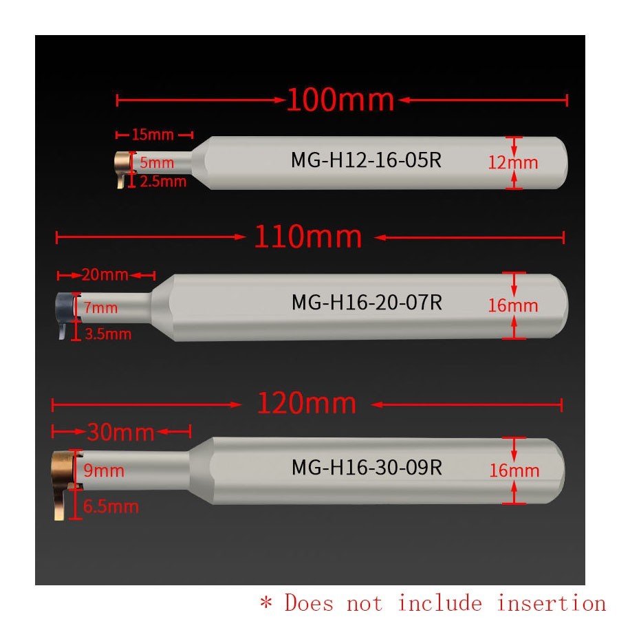 Lathe Grooving Tool Indexable Turning Tool Miniature Internal forComma insertion