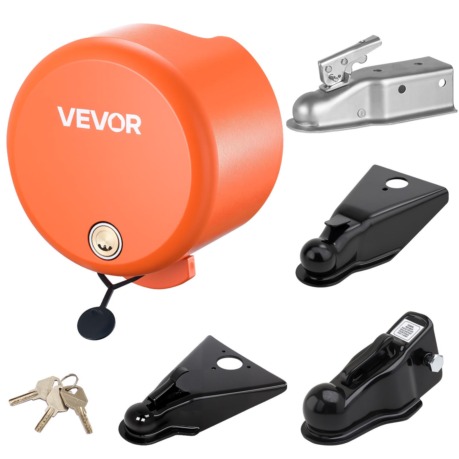 VEVOR Trailer Lock Fits 1-7/8 & 2 & 2-5/16 in Straight Tongue Ball Couplers