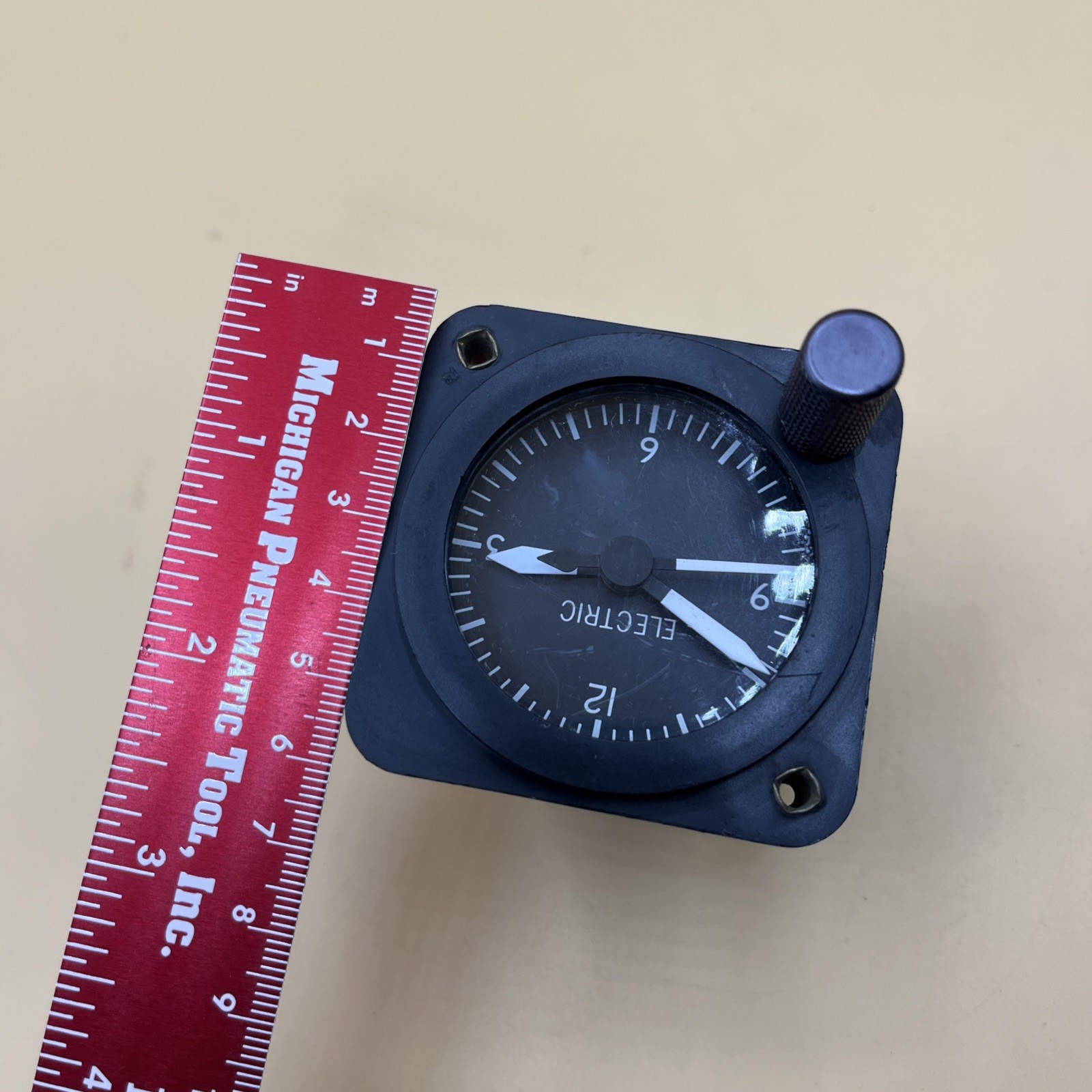 Borg Instruments Electric Aviation Clock 613-1769 Aircraft Pilot Timer