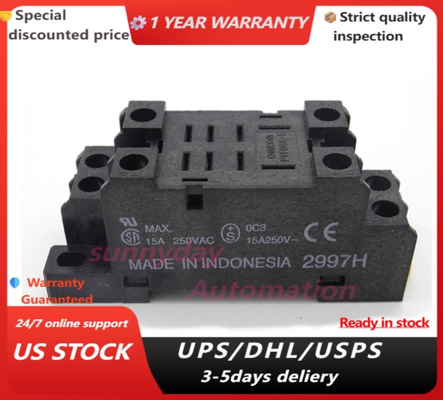 Omron PTF08A-E Relay Base Socket 8 Pin,Use for LY2N-J New #