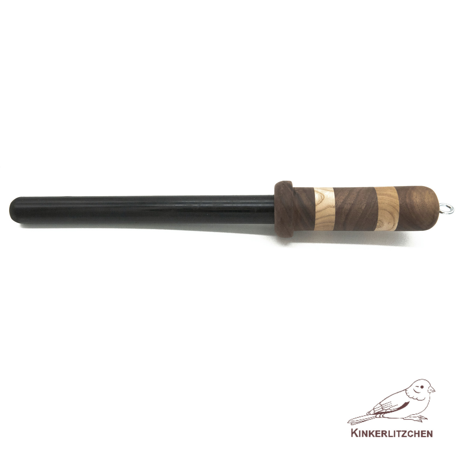 Ultra-Thuddy Rubber Baton BDSM– Handmade Walnut & Ash Handle | BDSM Impact Toy