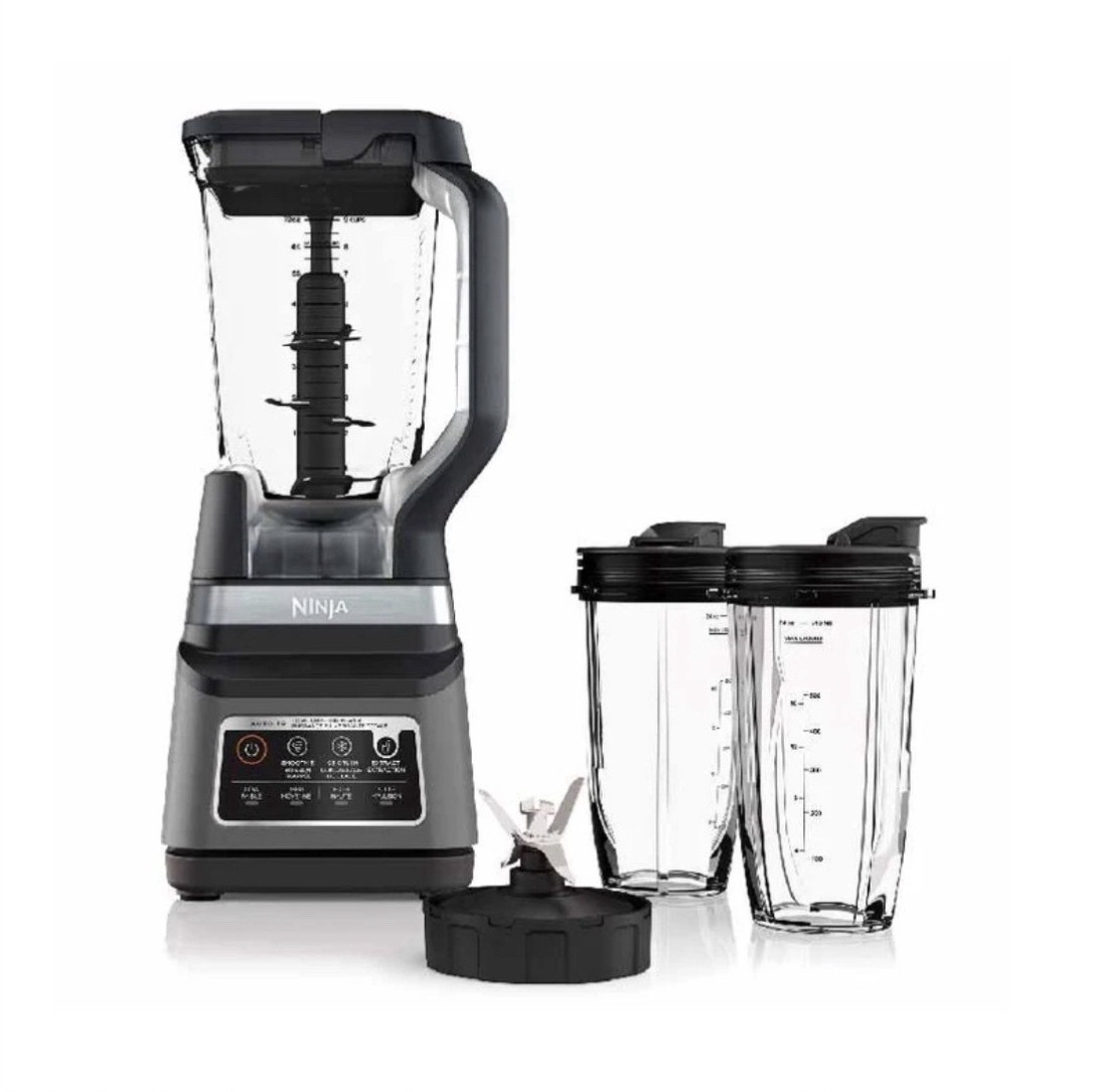 Ninja Professional Plus Blender DUO Auto-iQ 1400W 72oz Pitcher 2 Cups Black