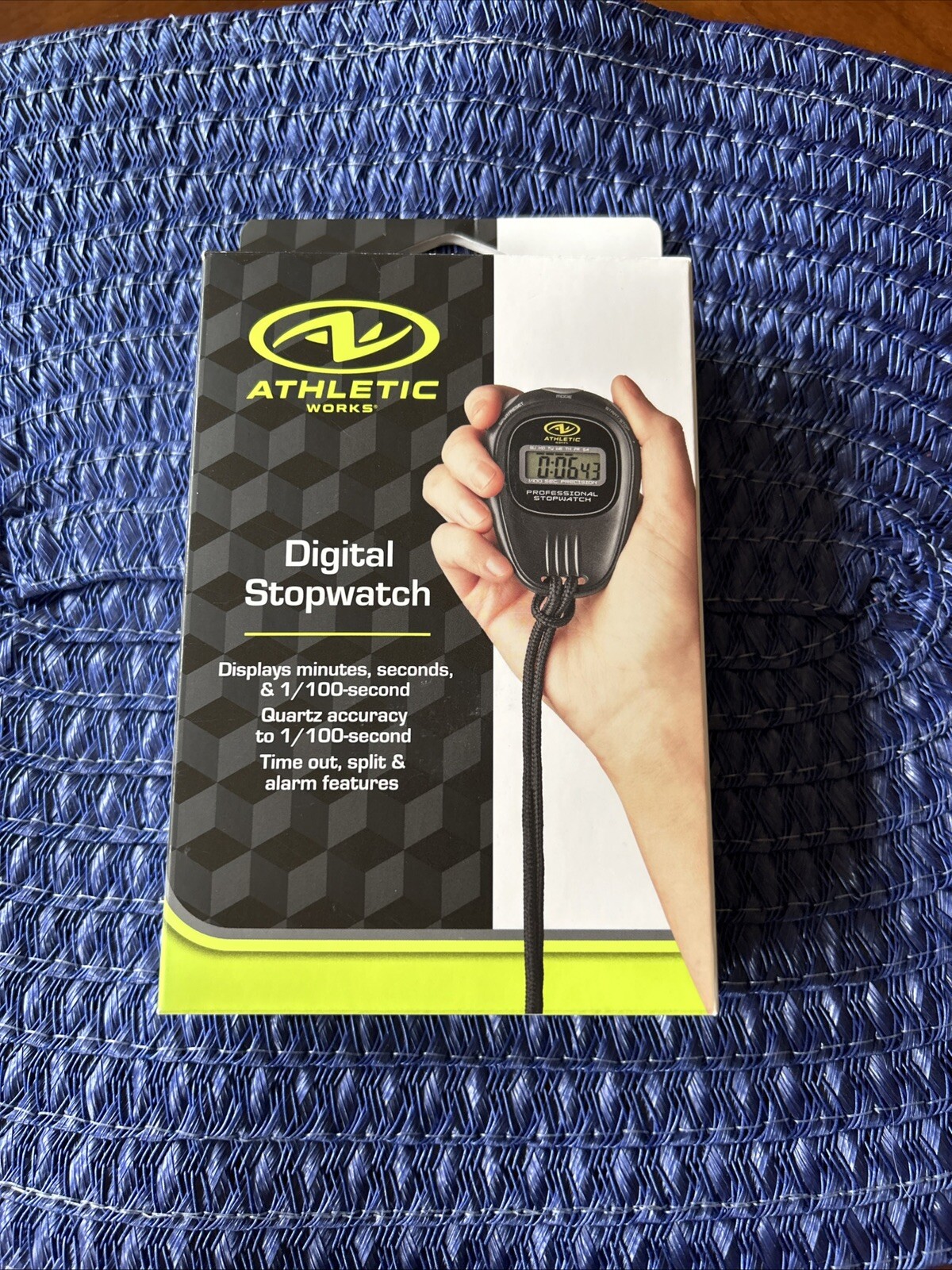 Athletic Works Digital Stopwatch - Black