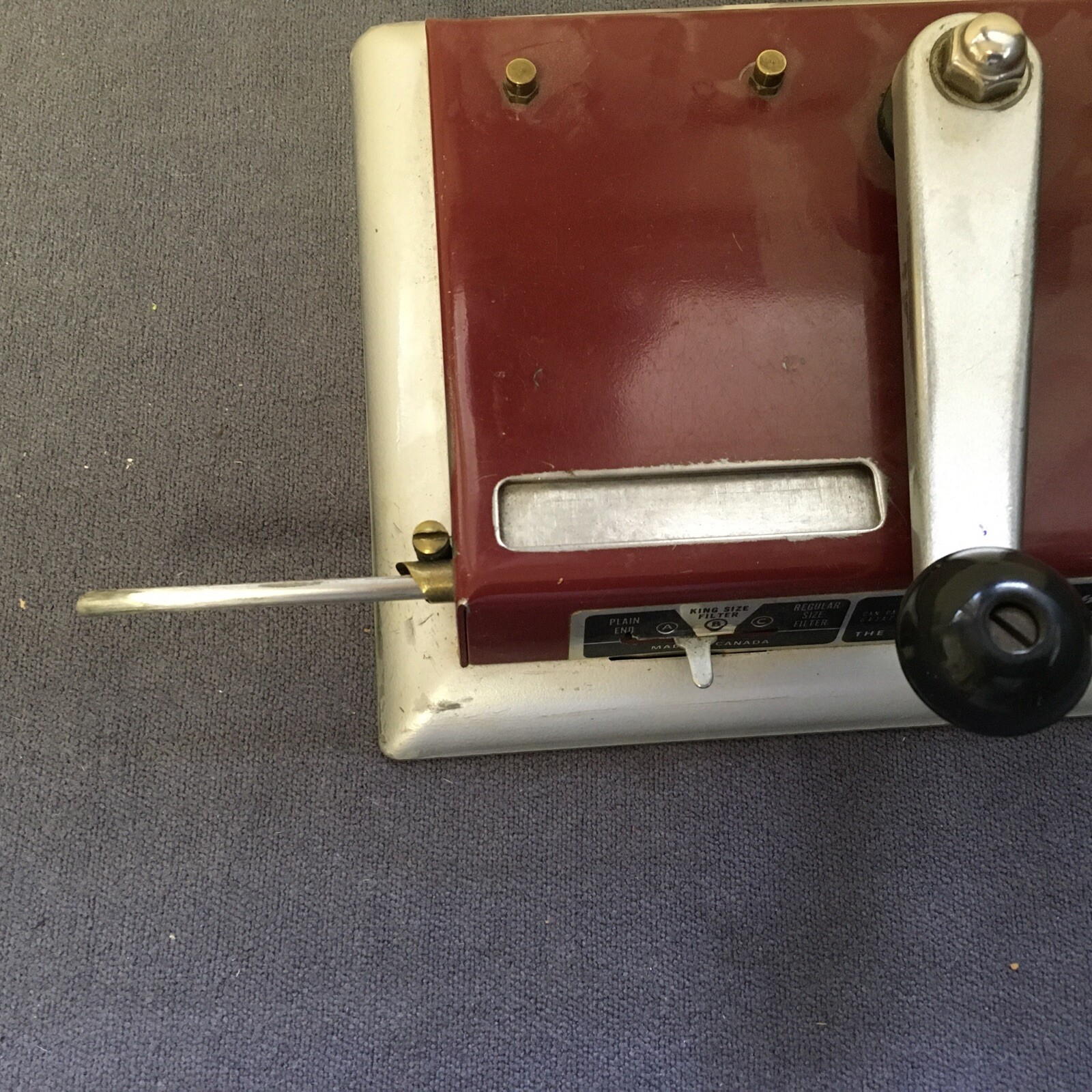 Vintage Premier Suprematism Cigarette Roller And Tubes Used Untested