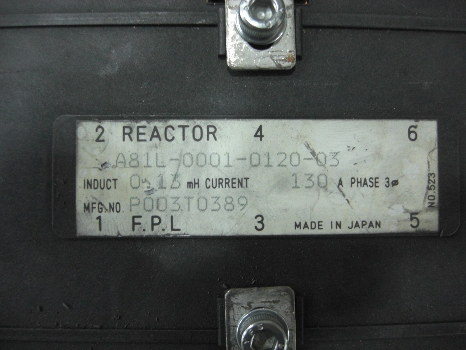 Used Fanuc Reactor A81L-0001-0120-03