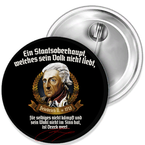 Frederick the Great: one button pin various Sizes Car Magnet Patch