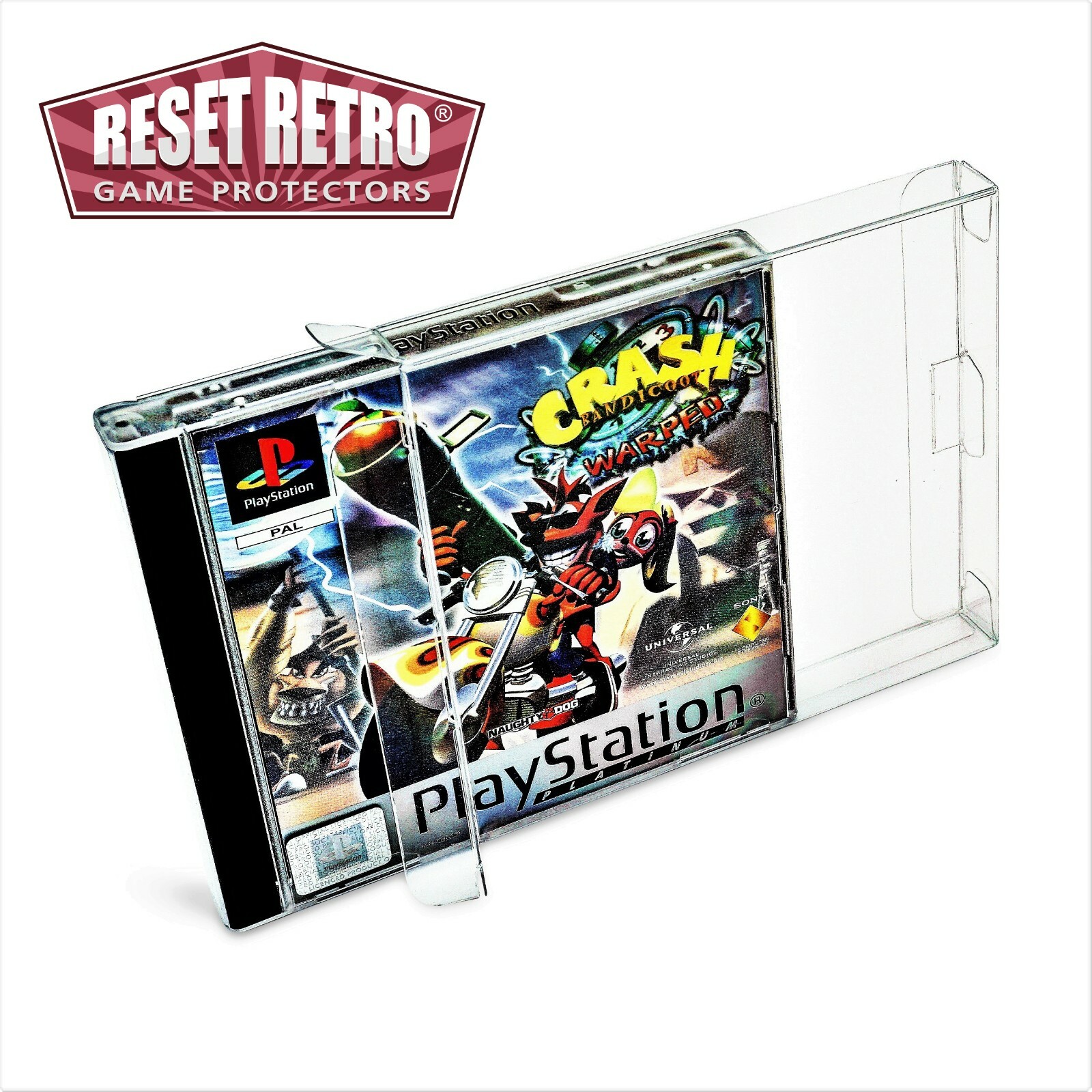 Protective cases Playstation 1 0.3 / 0.5 mm with / without tabs PS1 game protectors