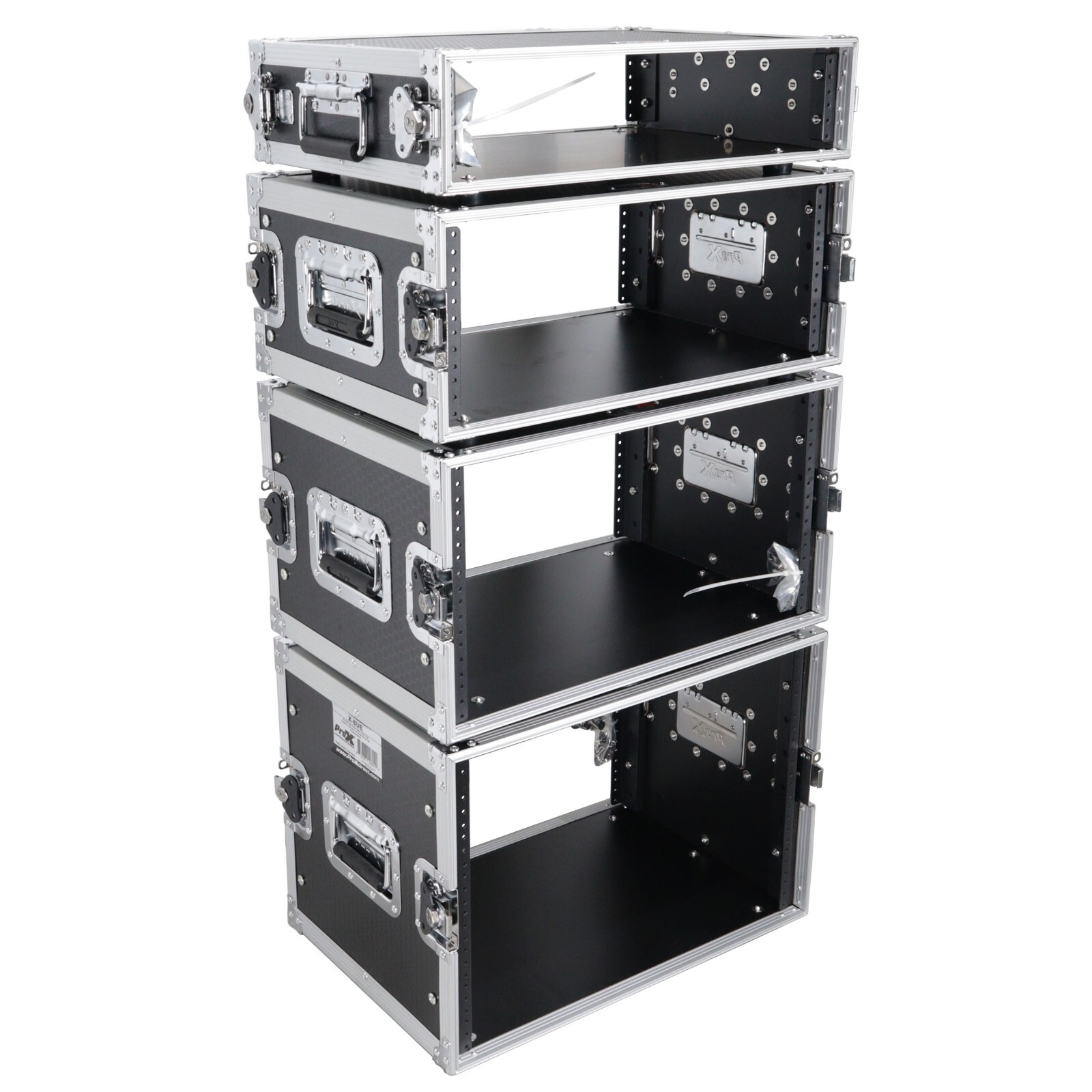 ProX X-4UE 4 Space ATA Rack Road Case 14" deep DJ Effects Case by Prox