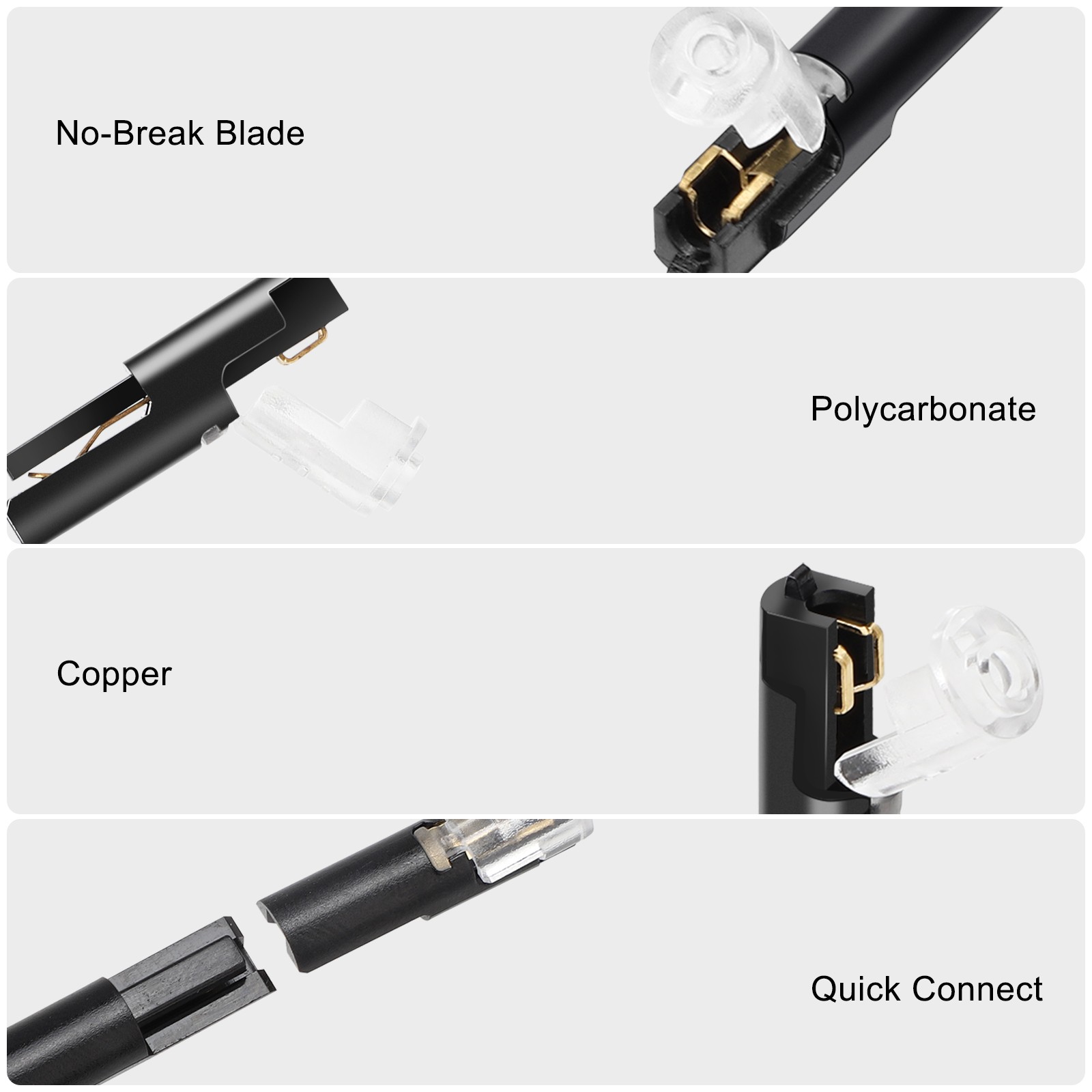 90 PCS Plug-In Quick Wire Connectors, Reusable Clamp Terminal Blocks for Cables