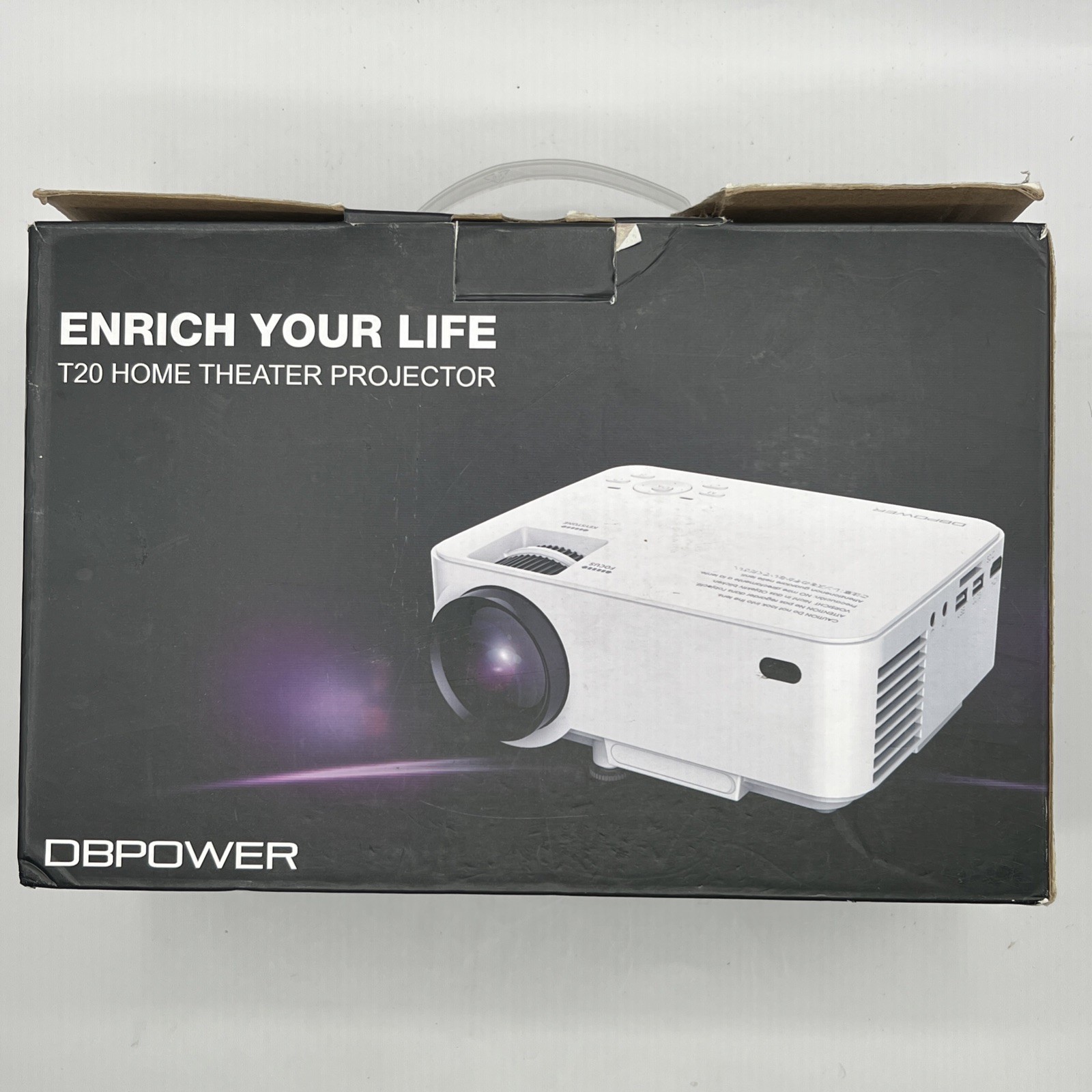 DBPOWER Home Theater Projector - HD Video, High Brightness, Portable