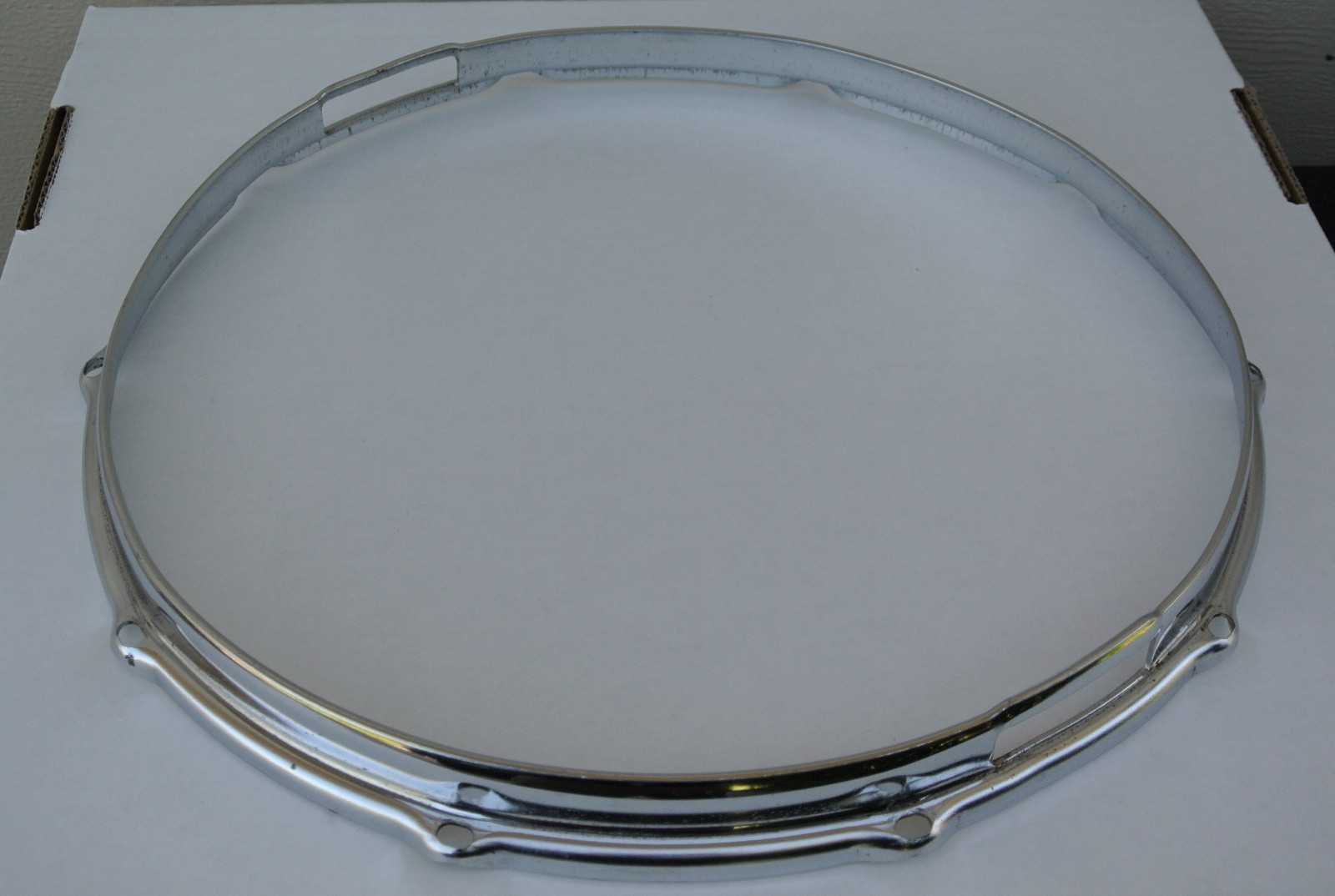 1970's SLINGERLAND 14" 10-LUG CHROME BOTTOM SNARE HOOP for YOUR DRUM SET! L232