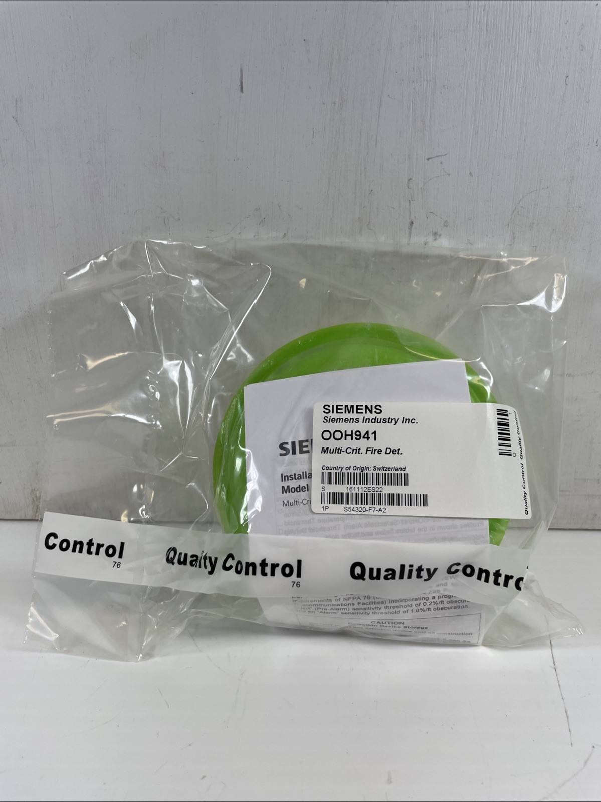 Siemens OOH941 Multi Criteria Fire Detector Smoke Heat NEW