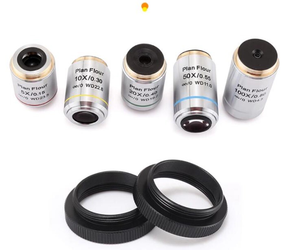 5X/10X/20X/50X/100X Plan Flour Semi-apochromatic Infinity System Objective Lens