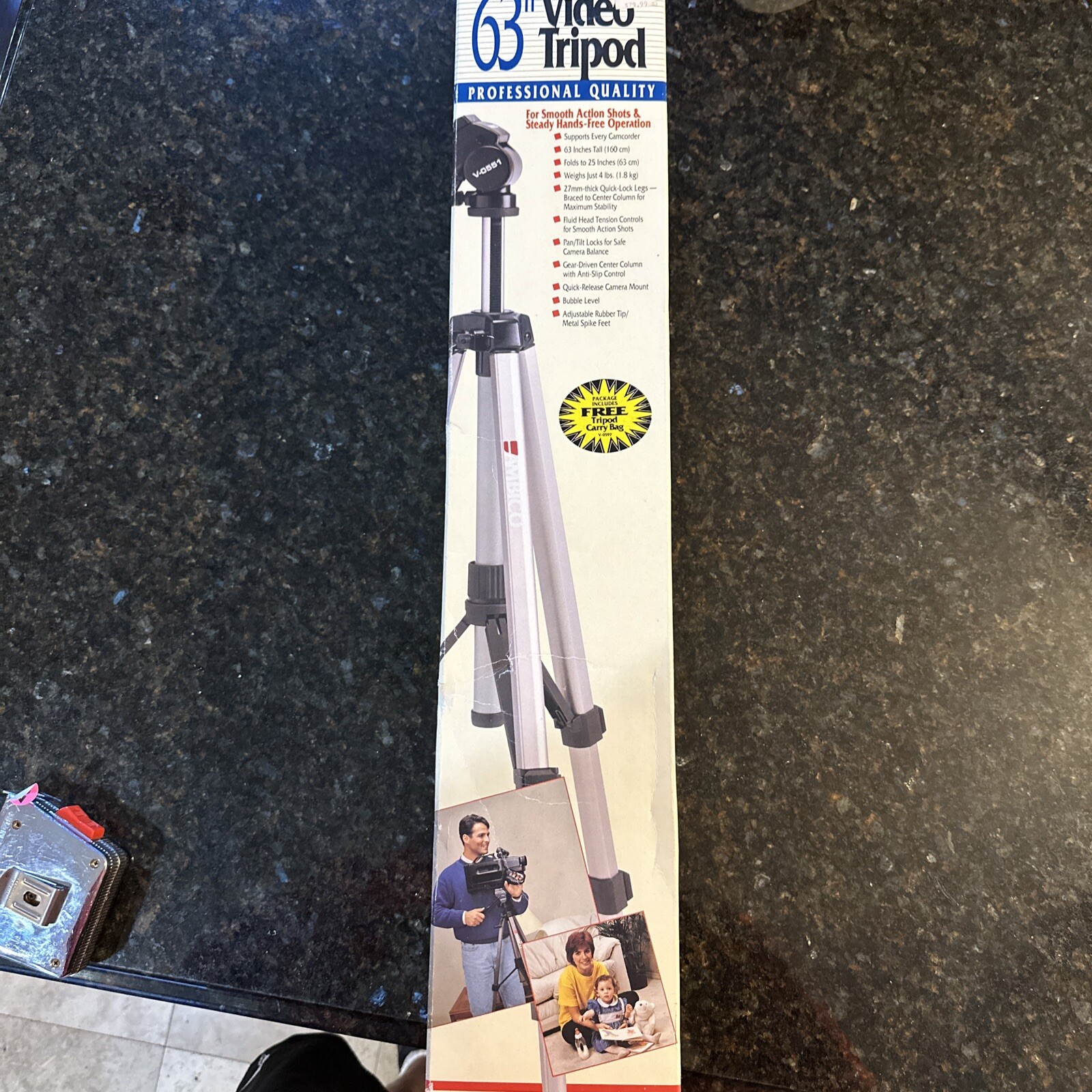 Ambico 63” Video Tripod