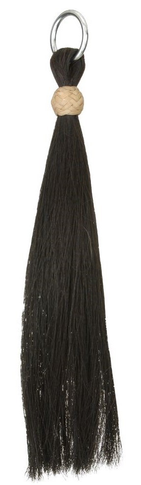 HorseHair Shofly Tassel w/Ring - 12" long - Attach to D Ring in cinch