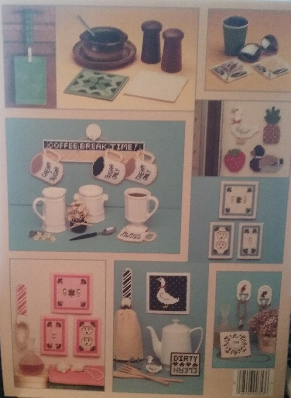 LEISURE ARTS 28 PROJECTS IN PLASTIC CANVAS PATTERN LEAFLET #353 ©1985