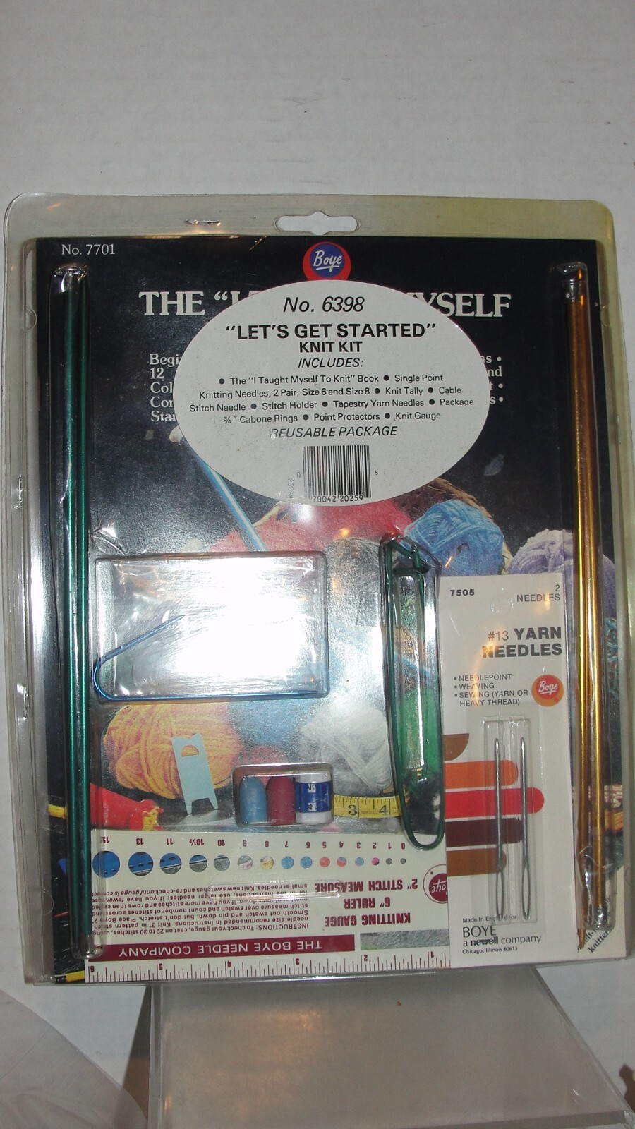 BOYE #6398 "LETS GET STARTED" KNIT KIT