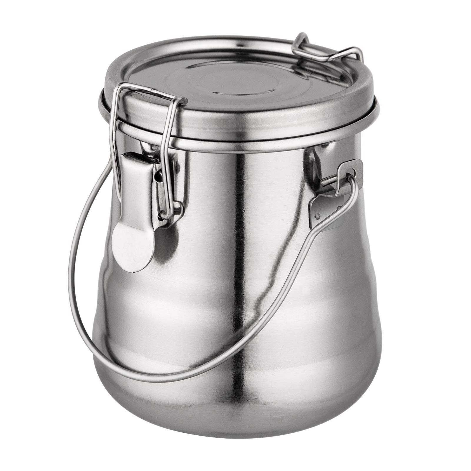 MyLifeUNIT Paint Brush Washer, Airtight Stainless Steel Medium, Silver