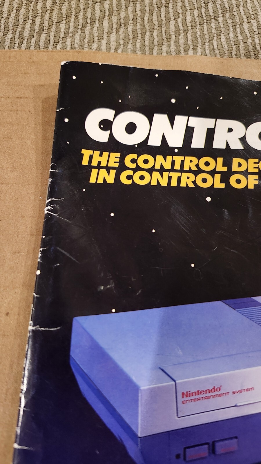 Nintendo NES Entertainment System Control Deck Instruction Manual 1986