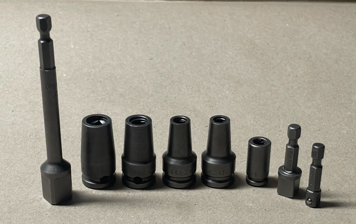 8 Piece Apex Bit Extensions/Holders Starter Set (Aviation)