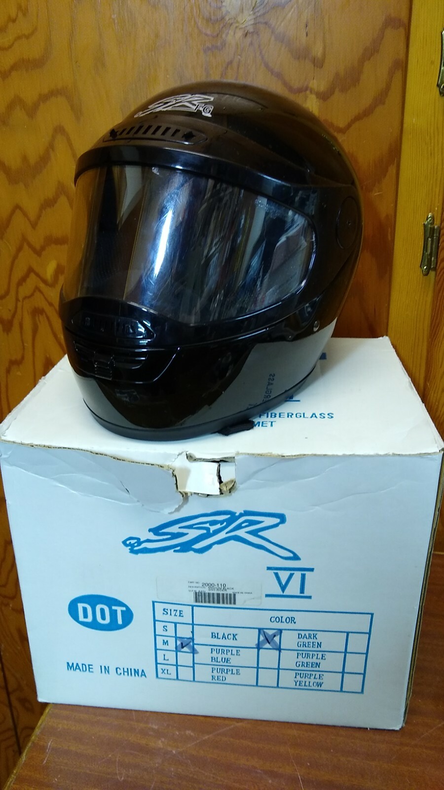 Sno Rider Helmet Black Full Face Snowmobile Medium