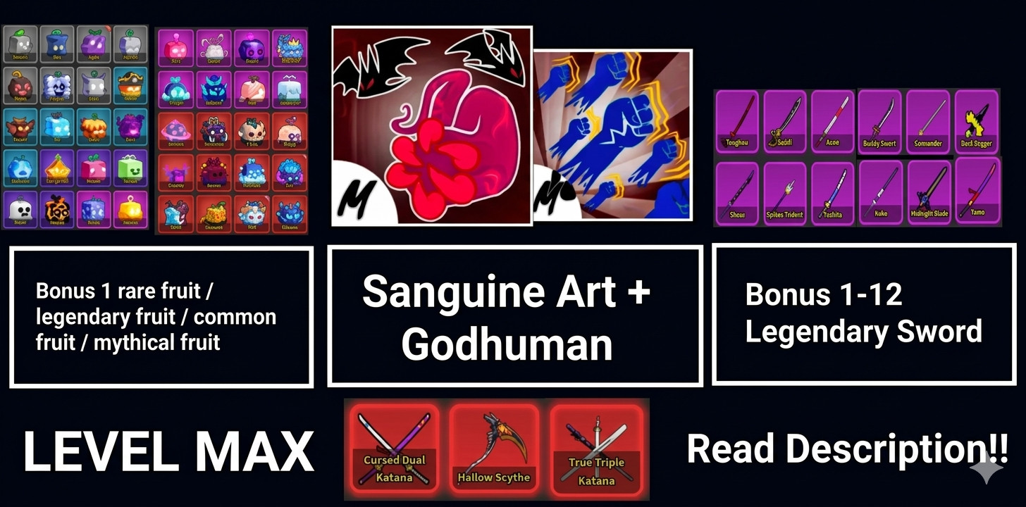 [Blox Fruits] | LV2800 Sanguine Art Godhuman | Fast