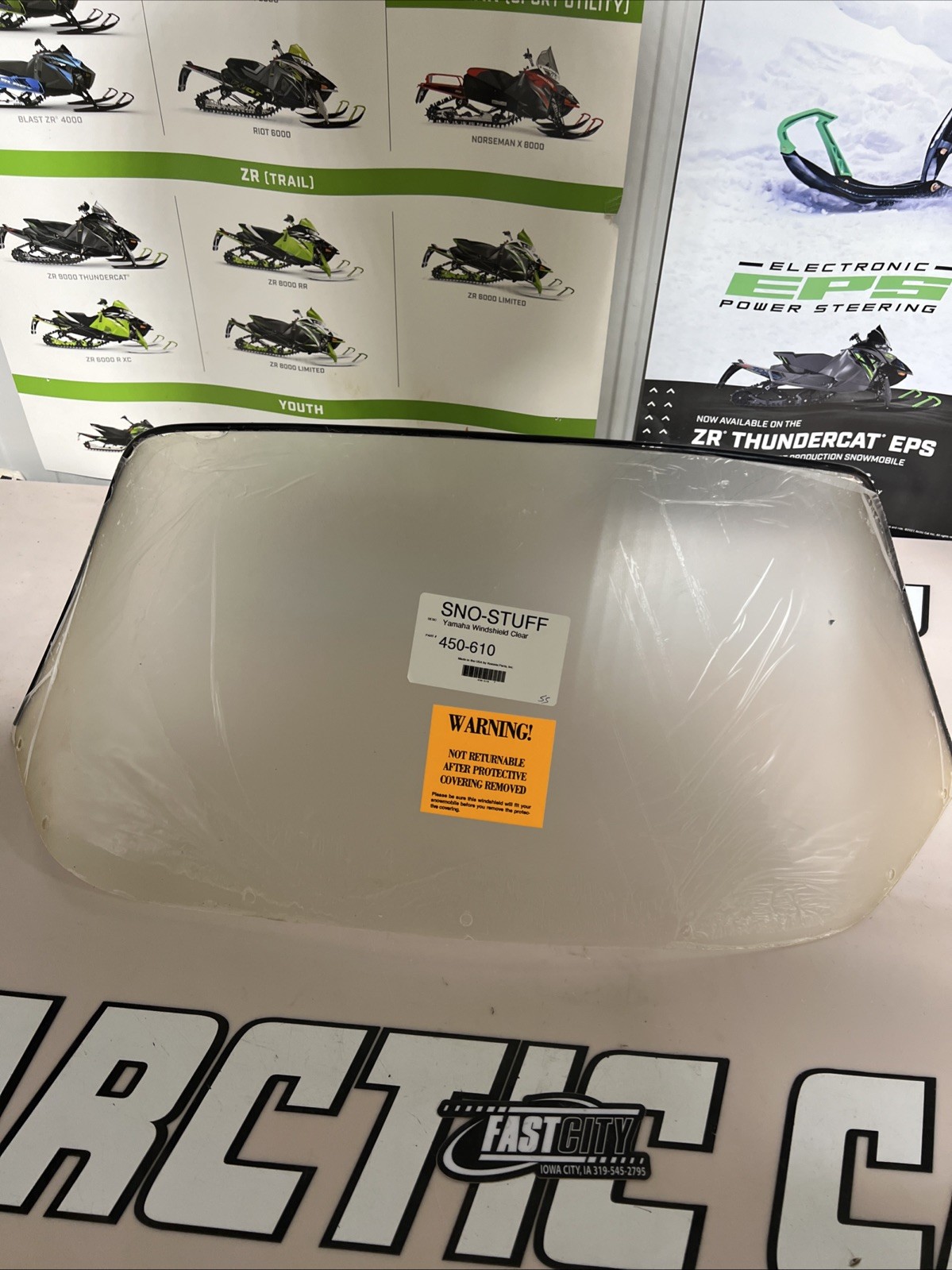Sno Stuff Replacement Windshield 12" Clear #450-610 for Yamaha NOS