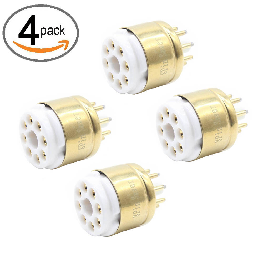 4Pcs/set 8Pin Octal Socket Saver for EL34 KT88 6550 6L6 6CA7 5U4G 5Z3 274B 6F8G