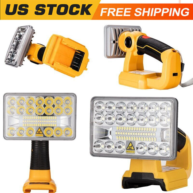 LED Work Light Handheld Flashlight Spotlight for Dewalt 14.4V-20V Li-ion Battery