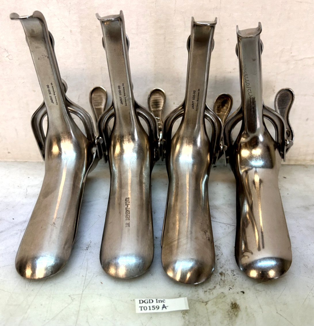 Lot Of 4 Extra Large Graves Vaginal Speculums T0159A
