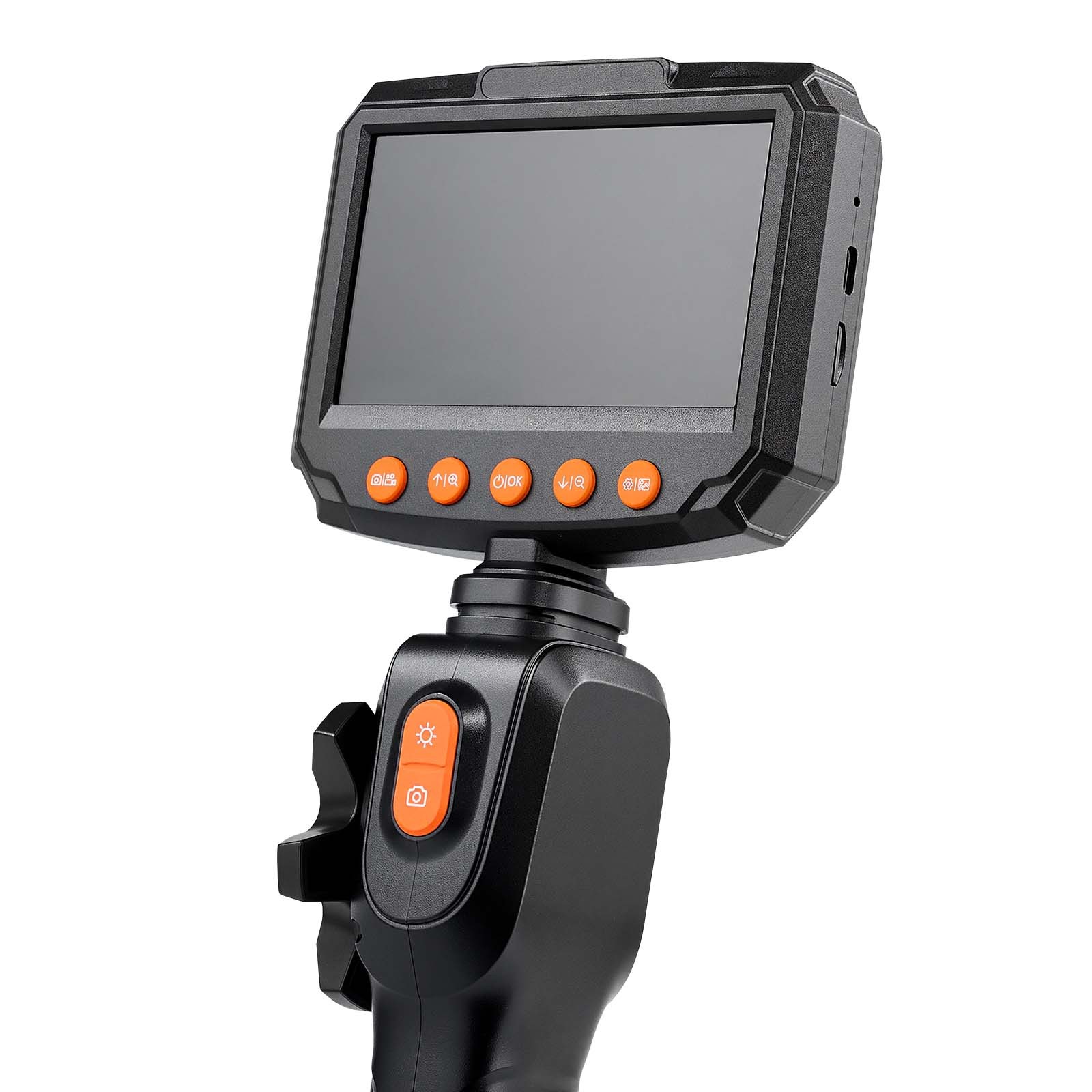 VEVOR 2-Way Articulating Borescope Camera Endoscope with 4.3" IPS Screen 8X Zoom