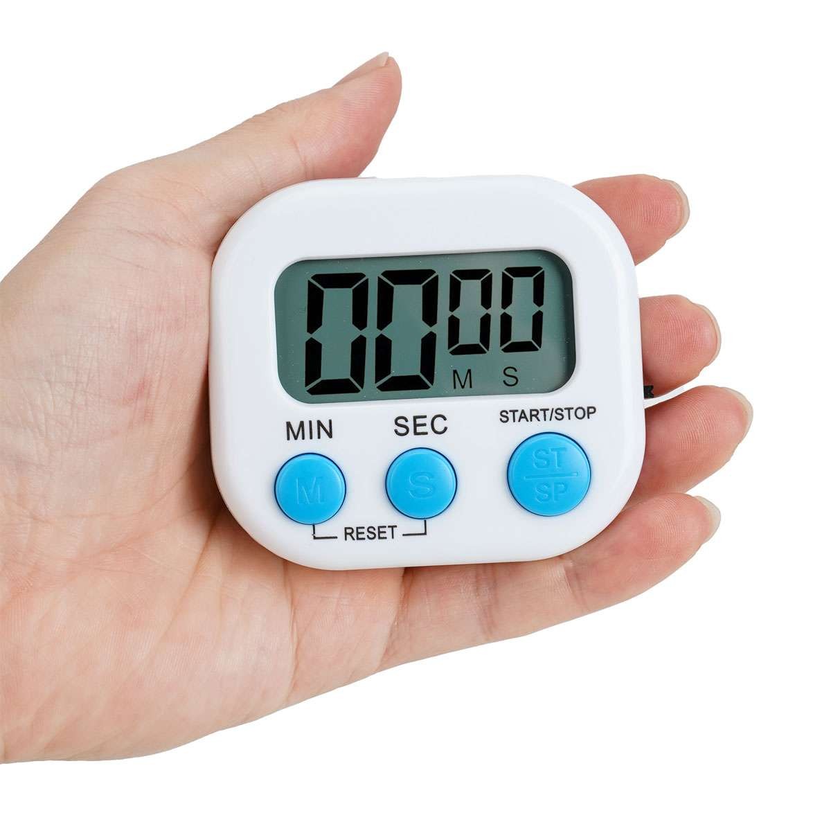 4X Kitchen Timer Magnetic LCD Digital Countdown Stopwatch With Stand Alarm Clock