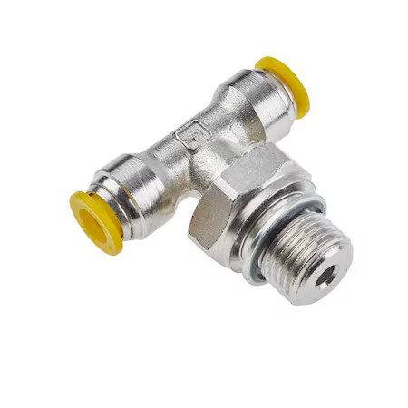 Parker 172Plp-12M-4G Metric Metal Push-To-Connect Fitting, Brass, Silver