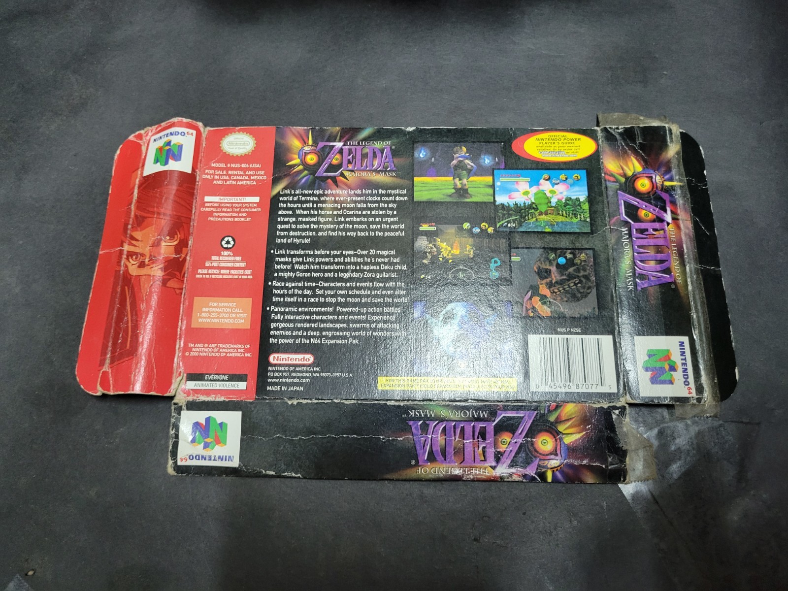 Nintendo Legend of Zelda: Majora’s Mask Original Empty Box Only *No Game*