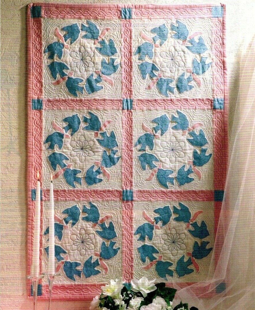 Bluebird Of Happiness Quilt Pattern Pieced/Applique DS
