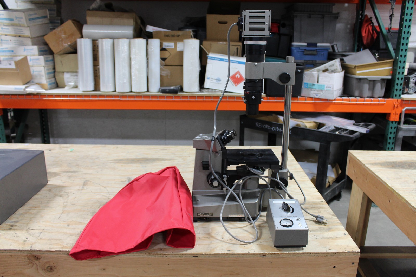 Olympus IM Inverted Microscope W/ Objectives