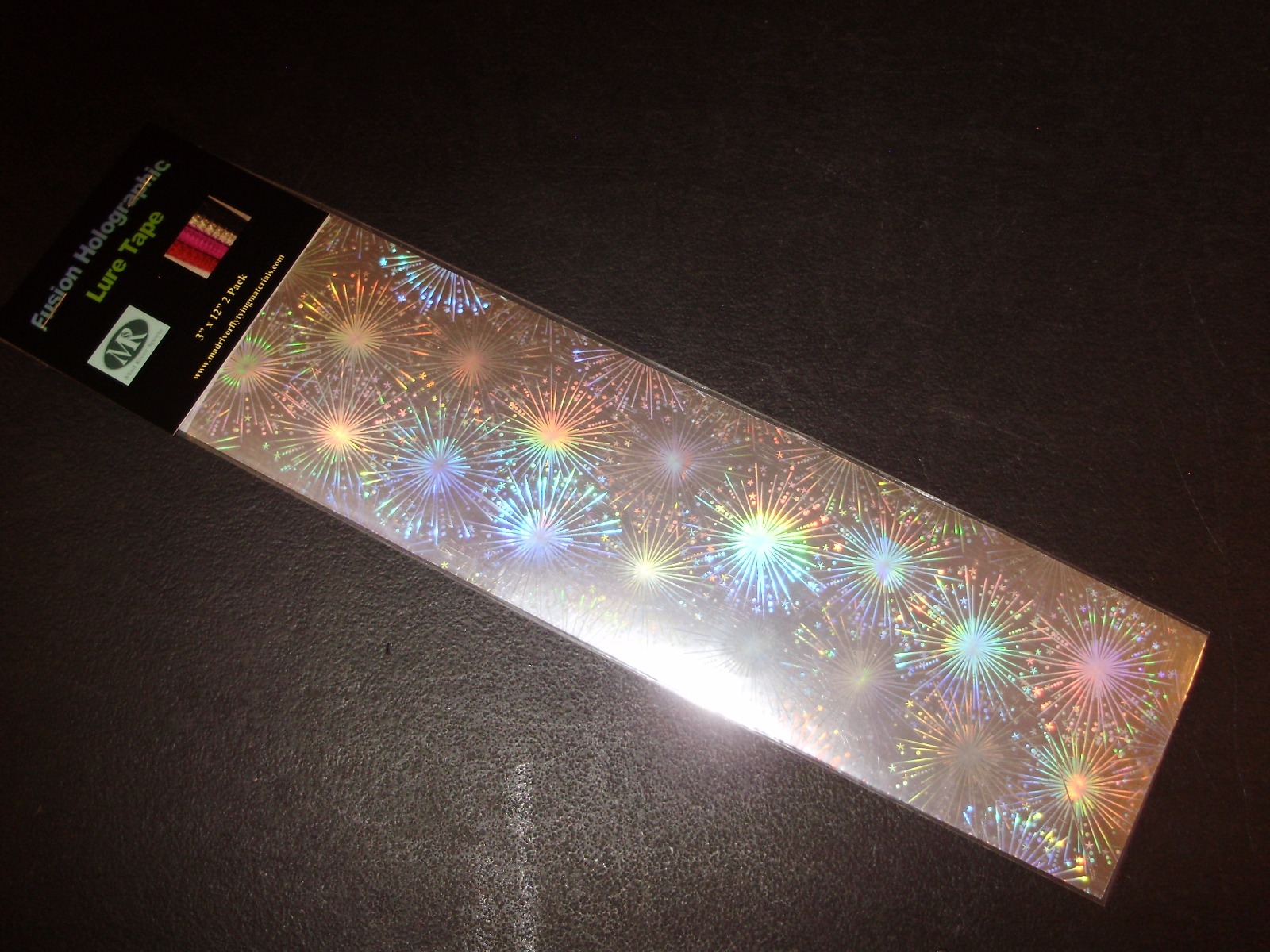 Mad River 3" x 12" 2 Pack Silver Fireworks Holographic Fishing Lure Tape