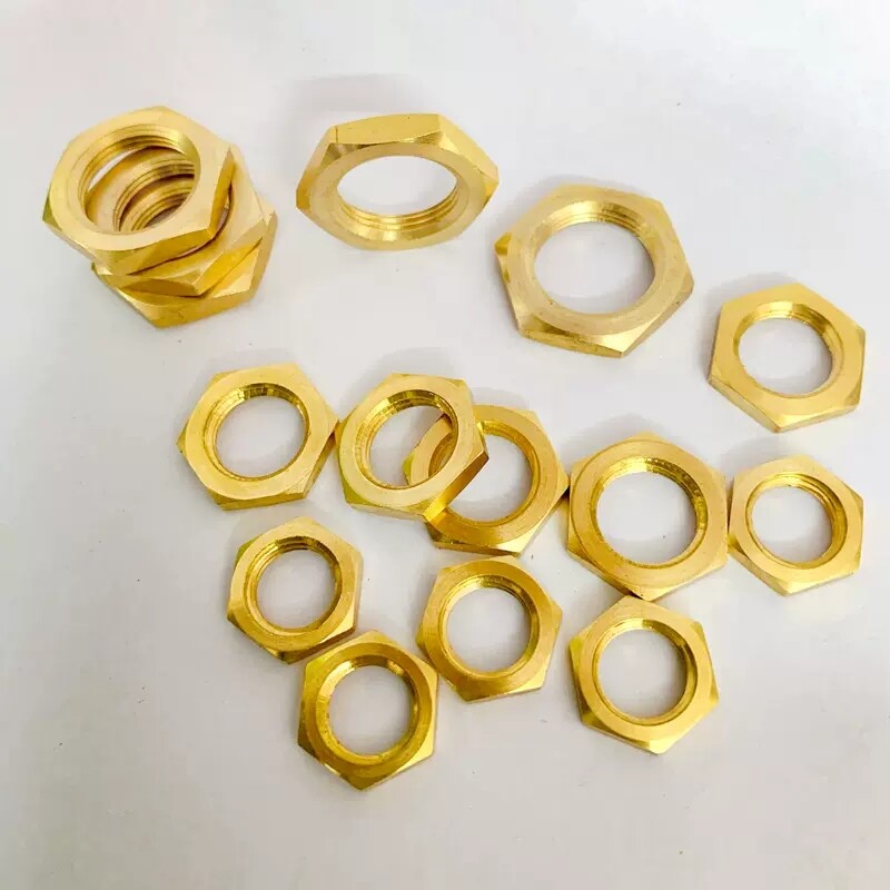 M6 M8 M10 M12 M16-M20 Brass Fine Thread Nut Hex Thin Nuts GB808