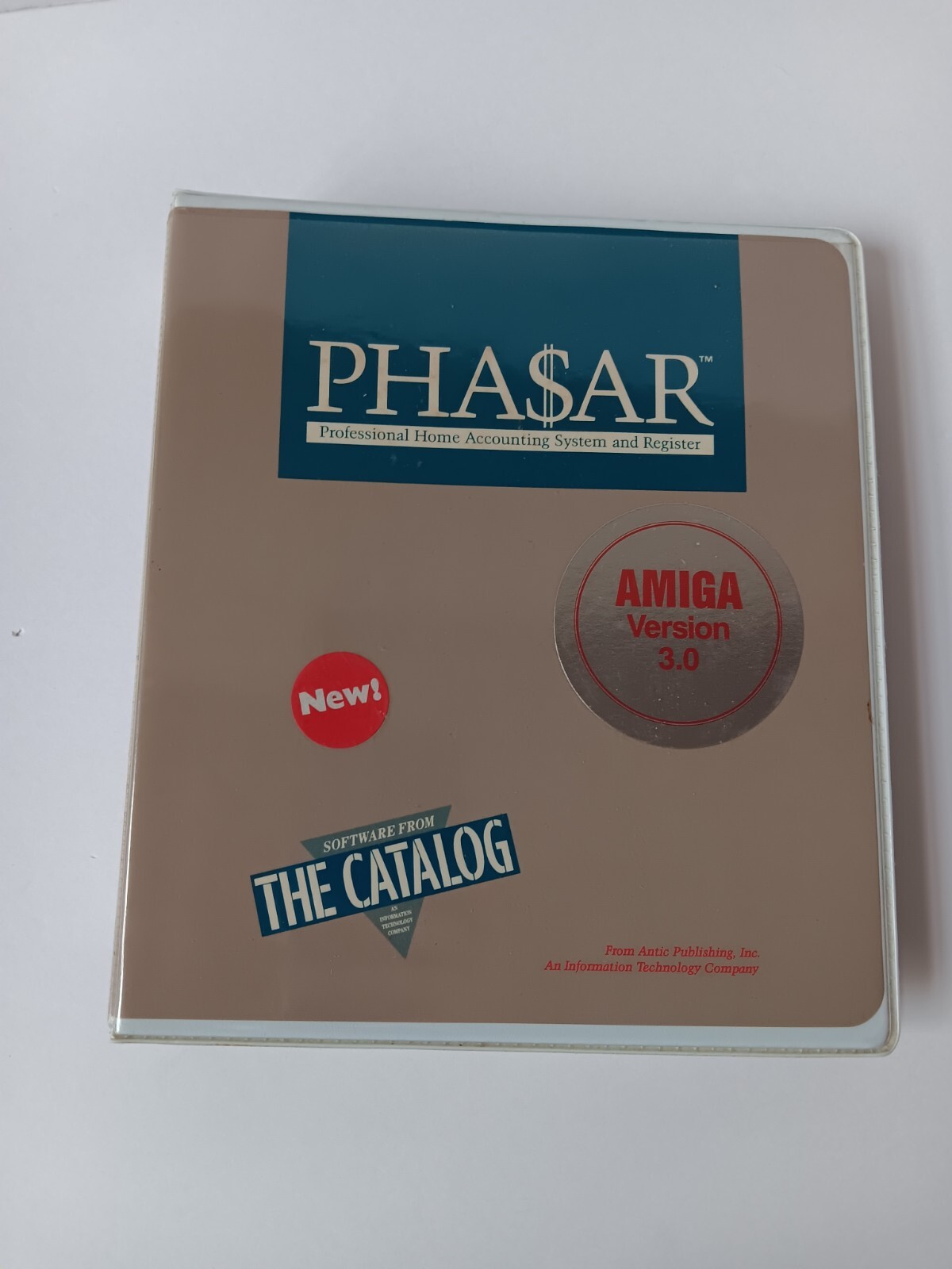 Amiga PHASAR Version 3.0 Home Accounting Binder 2 Disks Tested/Works