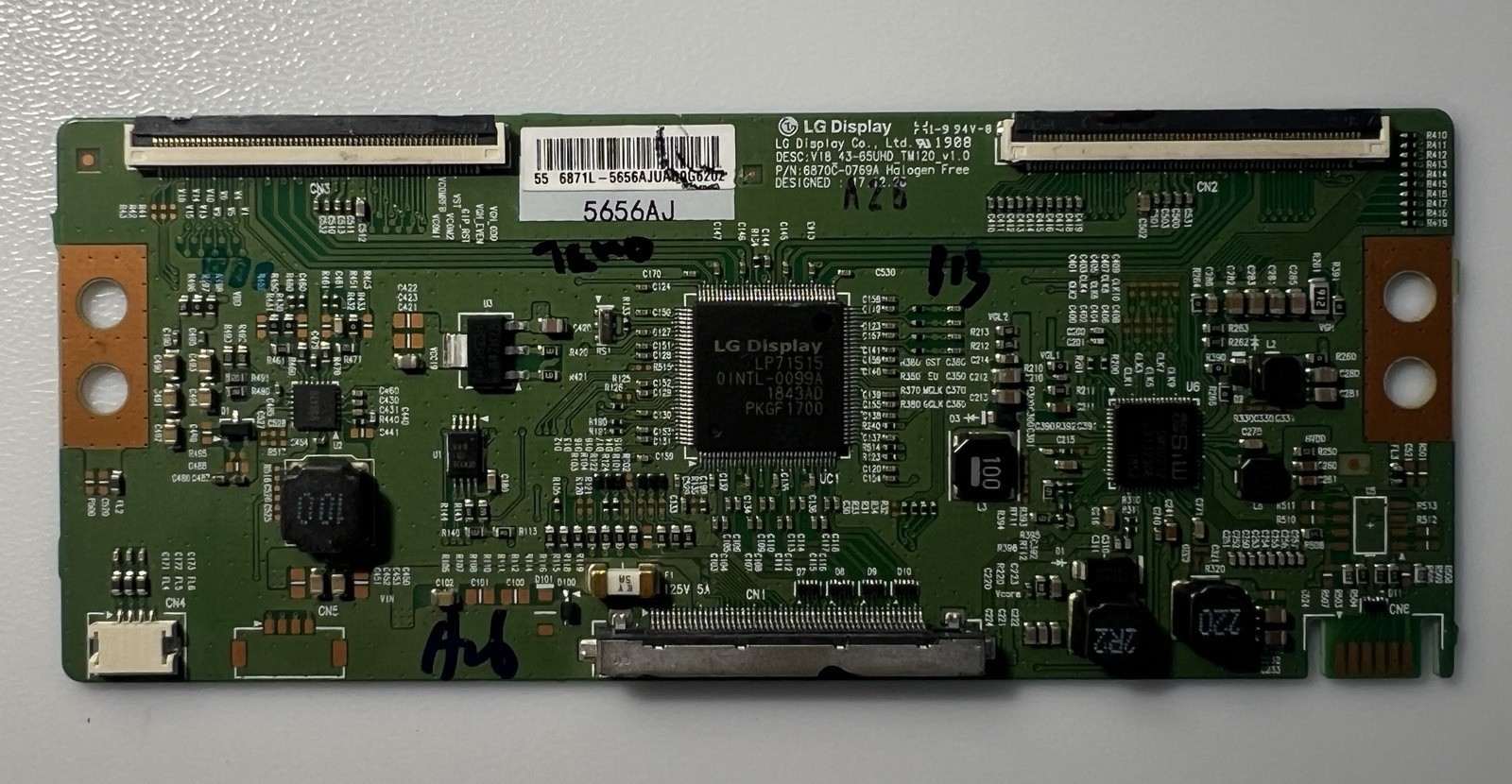 Philips 55PFL5703/F7 T-con Board  (6870C-0769A) 6871L-5656A Tested OEM