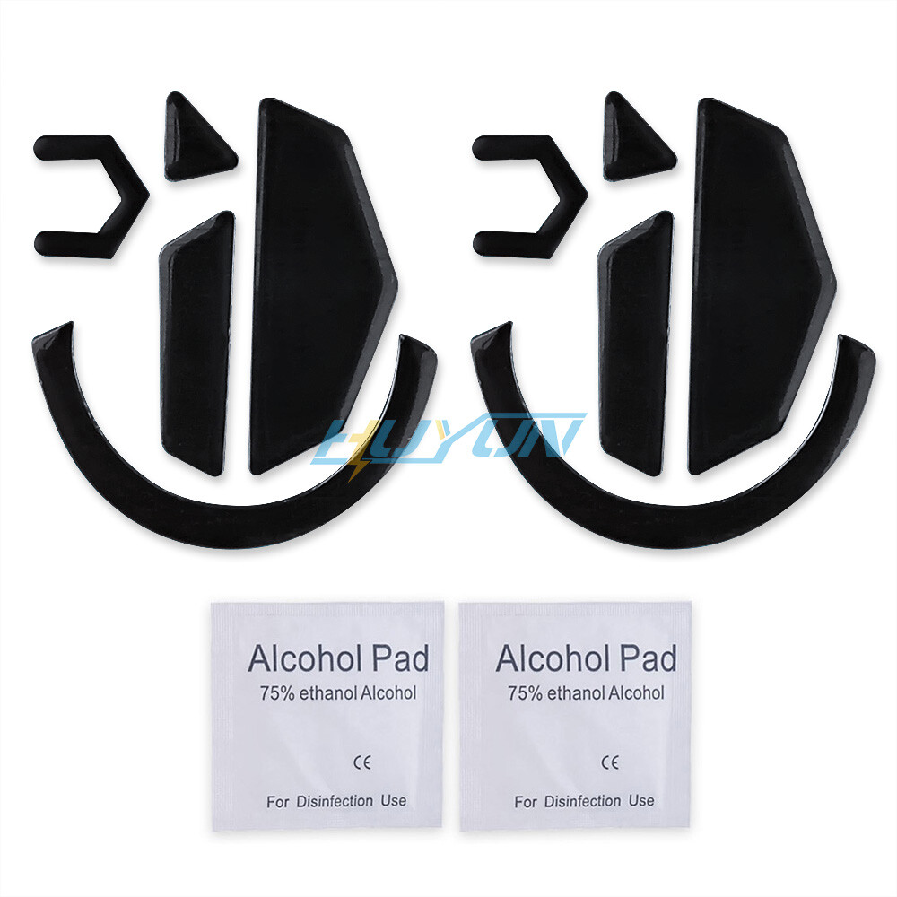 2 Sets Rounded Curved Edges Mouse Feet Skates for Logitech G502 Wireless mouse
