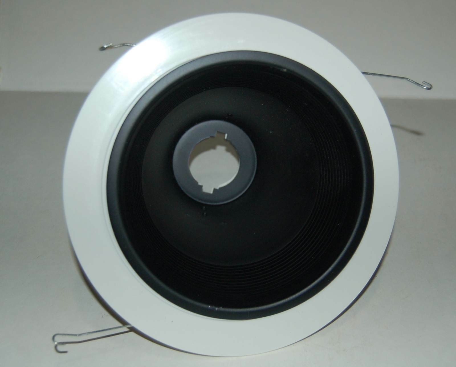 NICOR NA17551A Lighting 6" Black Cone Baffle with White Trim Ring PAR30 BR30