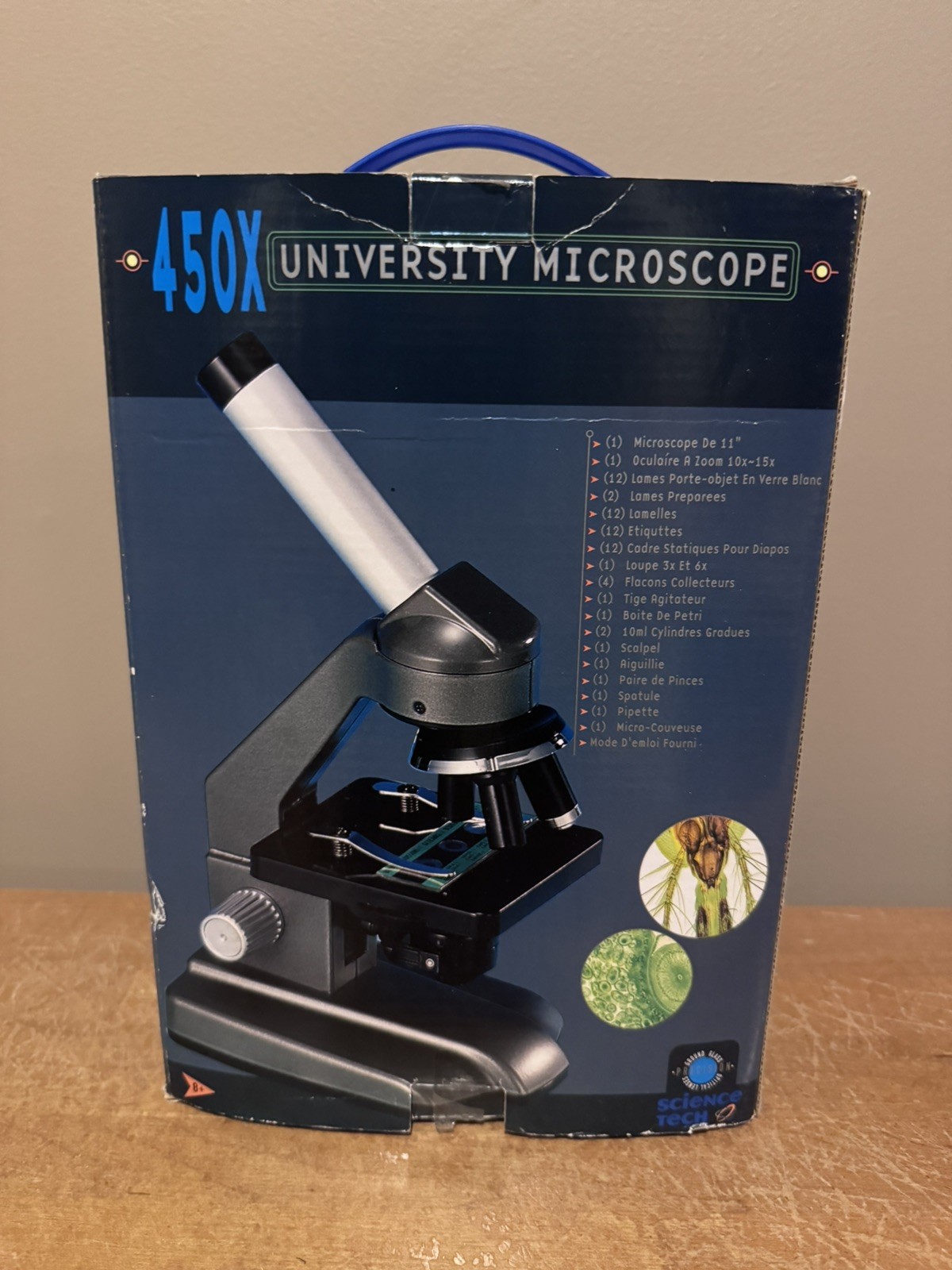 Lakeshore Science Tech 450X University Microscope Educational Kit for Ages 8+