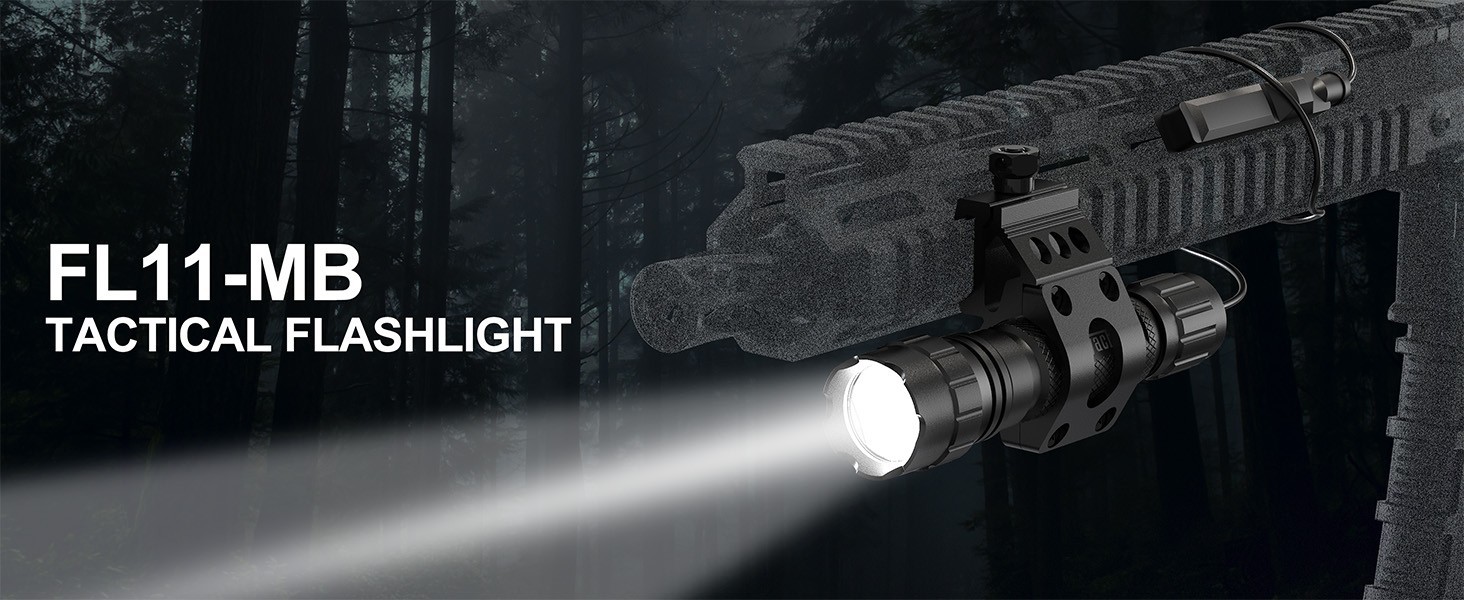 FL11MB Flashlight with offset picatinny mount