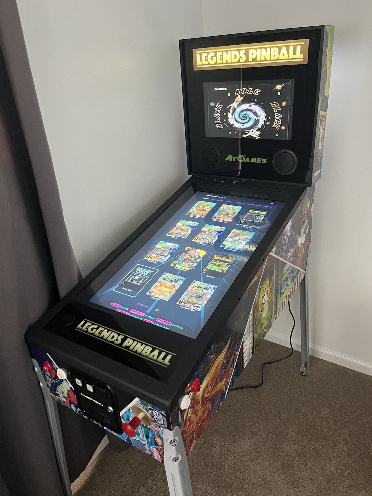 atgames legends pinball HD with 84 tables installed