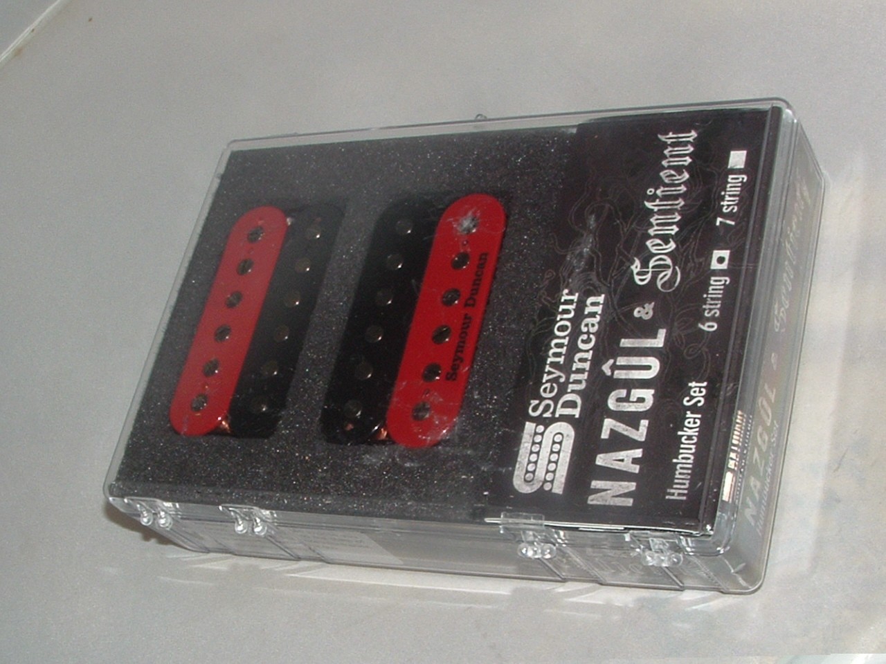 Seymour Duncan Nazgul Sentient 6 string  Pickup Set (Red Black Zebra) New