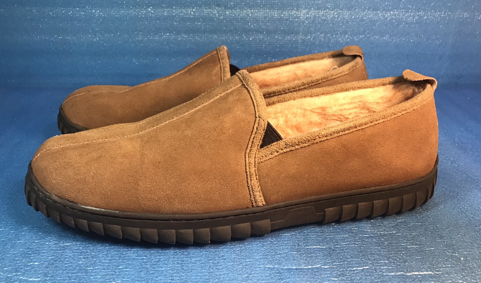 RedHead Men’s Lodge Moc Indoor Outdoor Genuine Suede Slippers Sz 14 M