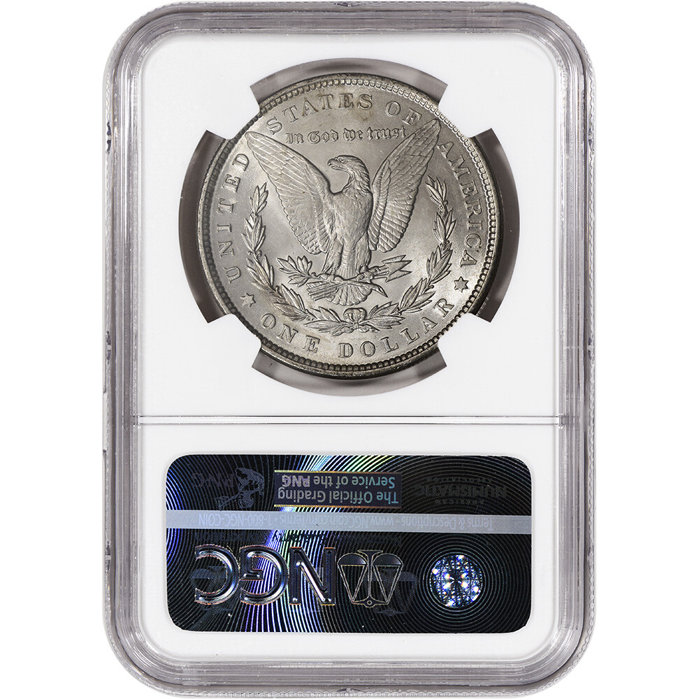 1889 US Morgan Silver Dollar $1 - NGC Brilliant Uncirculated