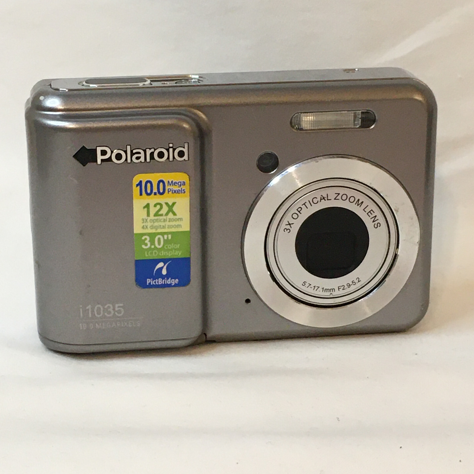 Polaroid i1035 10MP Digital Camera No Battery No Charger No Card For Parts Only