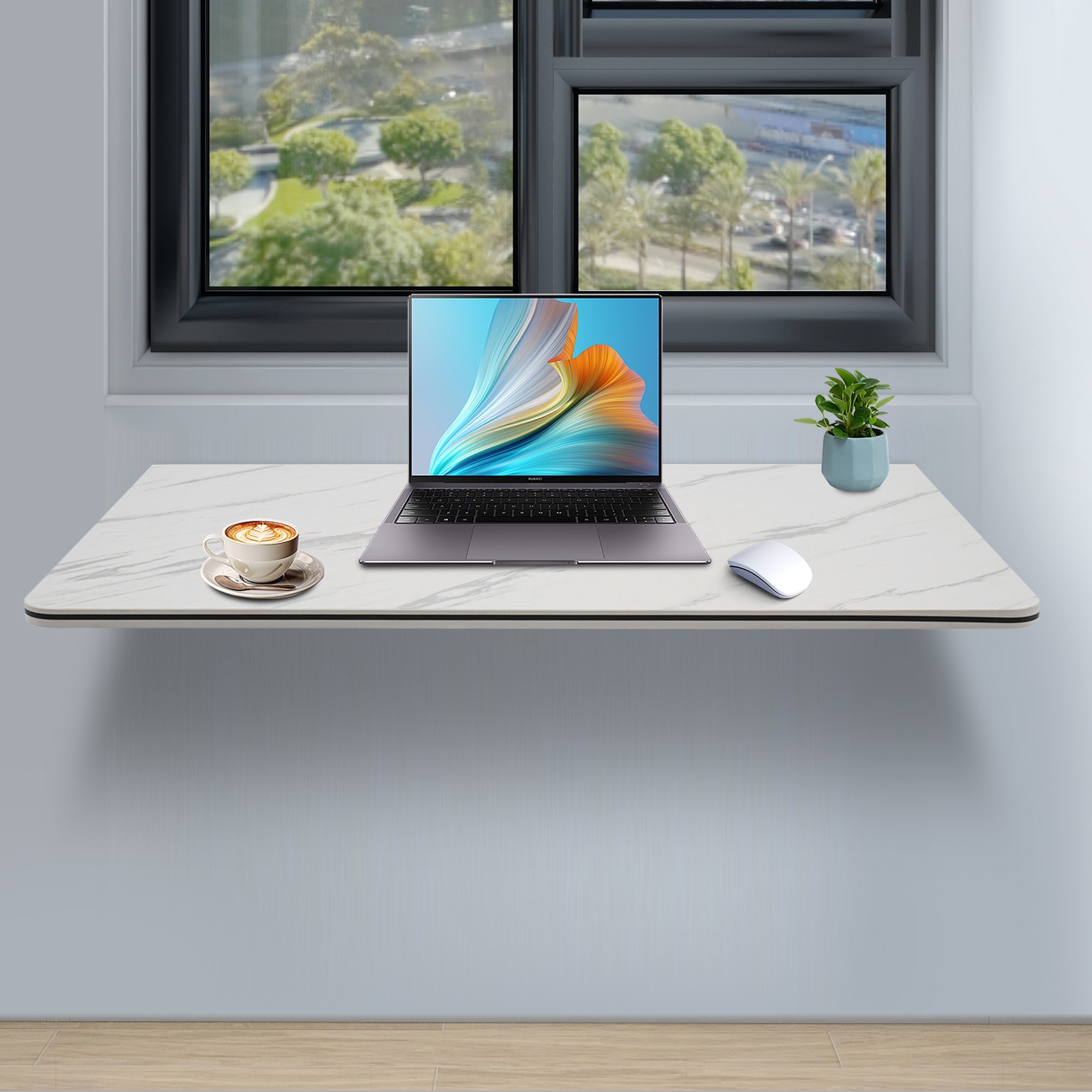Folding Wall Desk Wall-mounted Folding Table 31.5x19.69in Within 66.14 lbs